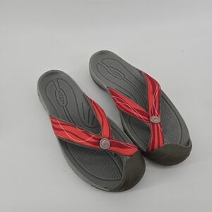 Keen Toe Guard Flip Flop Thong Sandal Women's 9.5 Salmon Red Waimea
